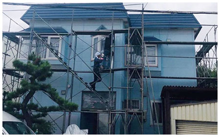 千歳市 外壁屋根塗装 施工前